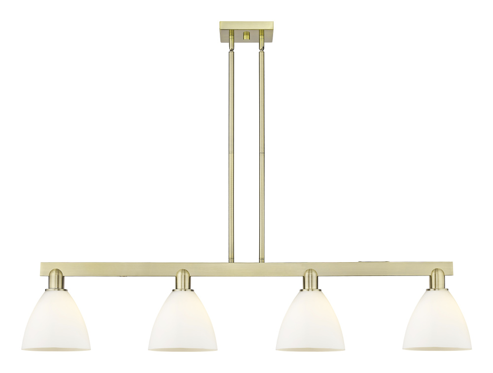 Bristol - 4 Light - 50 inch - Antique Brass - Stem hung - Island Light