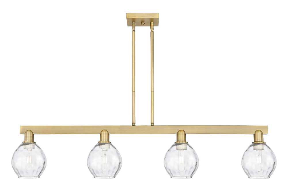 Waverly - 4 Light - 49 inch - Brushed Brass - Stem hung - Island Light