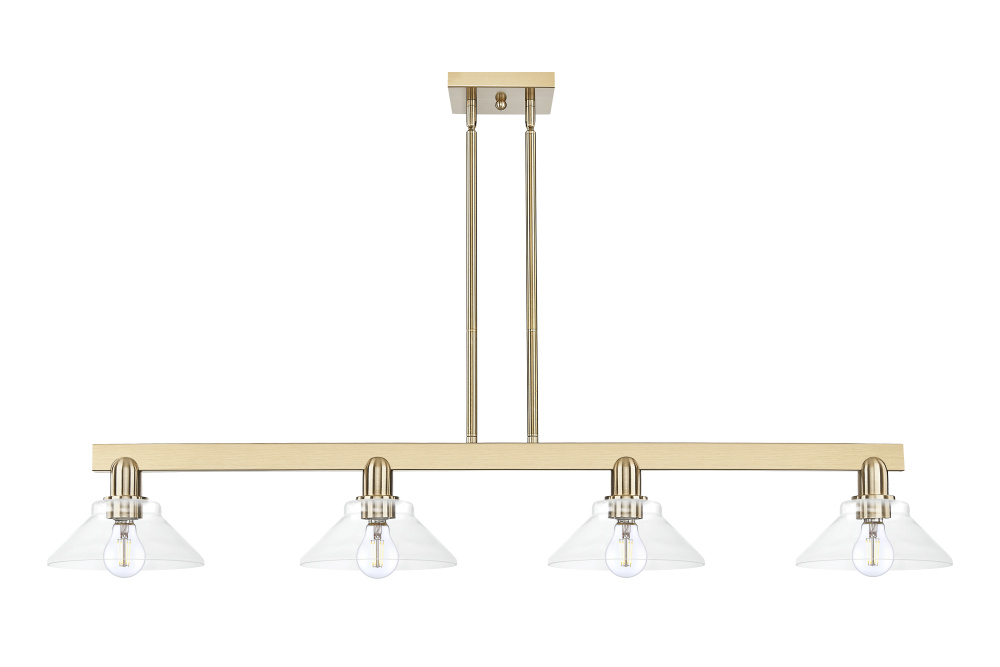 Orwell - 4 Light - 51 inch - Champagne Bronze - Stem hung - Island Light