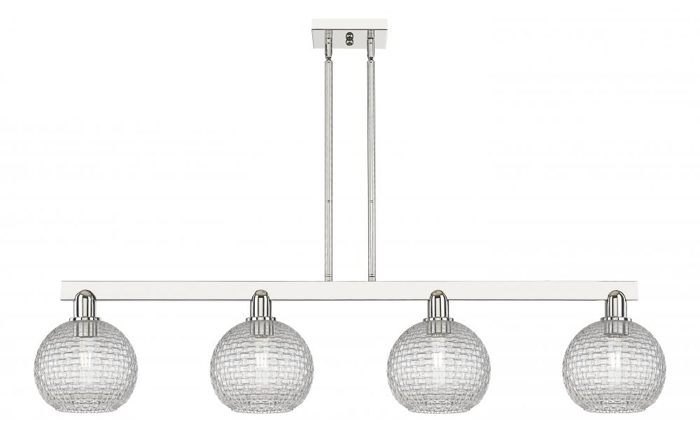 Athens - 4 Light - 51 inch - Polished Nickel - Stem hung - Island Light