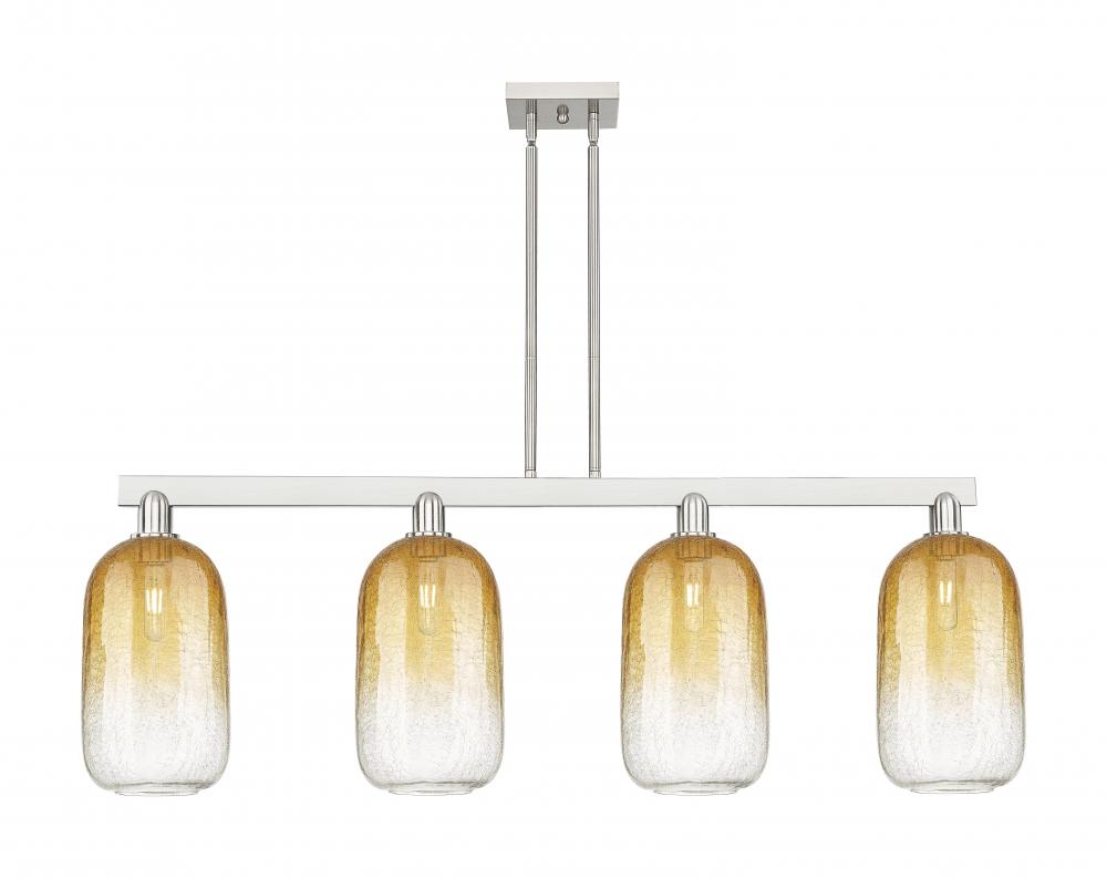 Brookhaven Cloche - 4 Light - 48 inch - Brushed Satin Nickel - Stem hung - Island Light