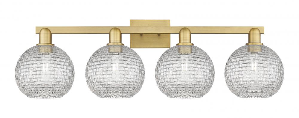 Athens - 4 Light - 35 inch - Brushed Brass - Bath Vanity Light