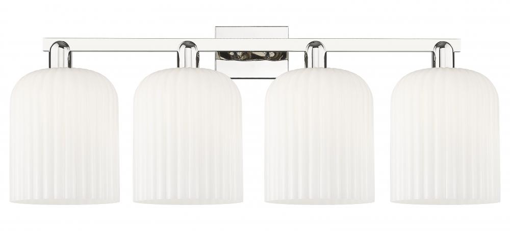 Bridal Veil - 4 Light - 35 inch - Polished Nickel - Bath Vanity Light