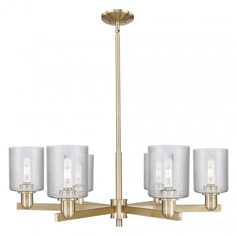 Cobbleskill - 6 Light - 35 inch - Champagne Bronze - Stem hung - Chandelier