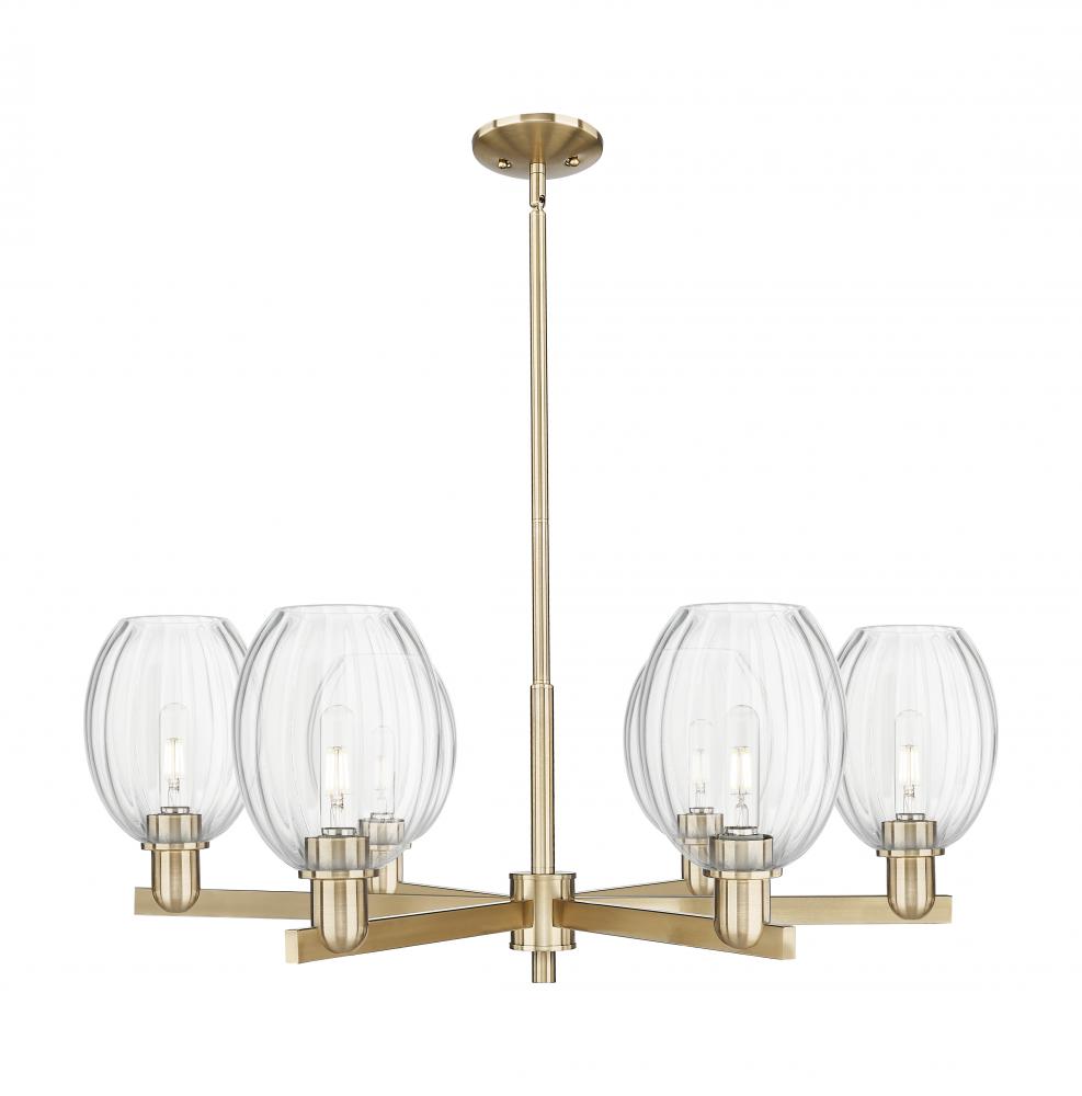 Preston Bulb - 6 Light - 24 inch - Champagne Bronze - Chandelier