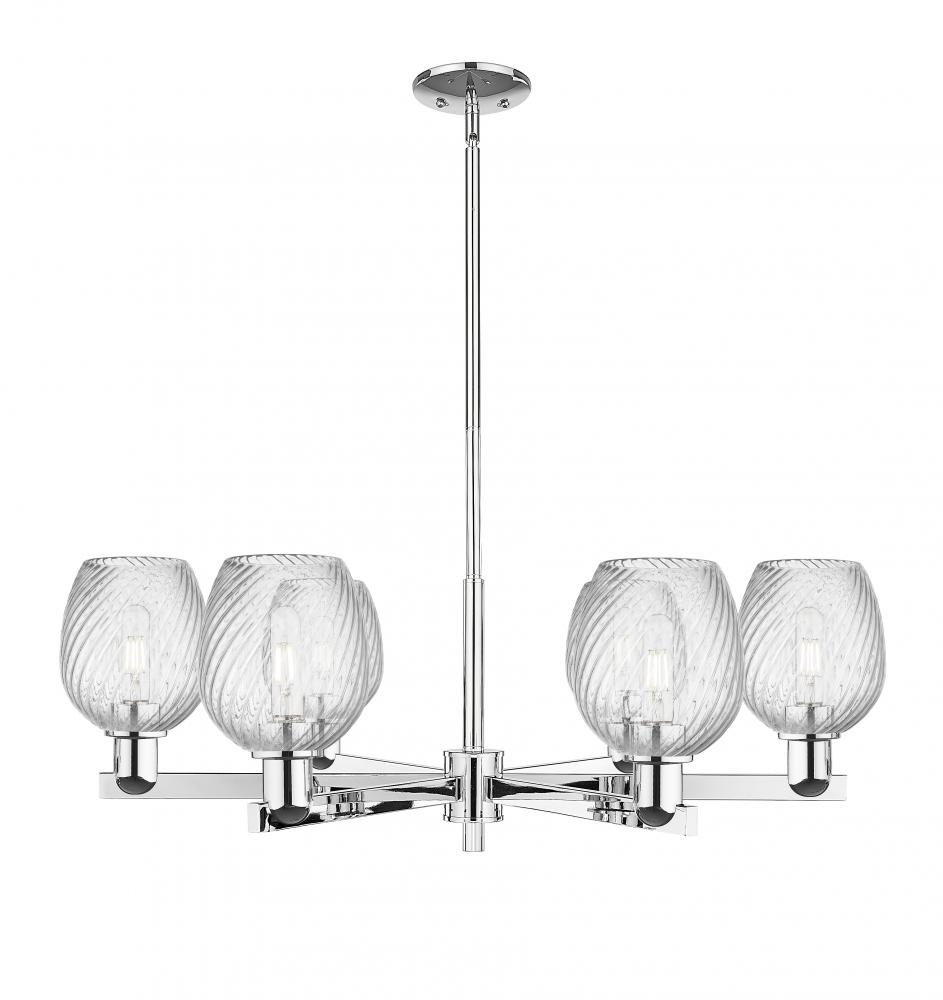 Salina - 6 Light - 36 inch - Polished Chrome - Stem hung - Chandelier