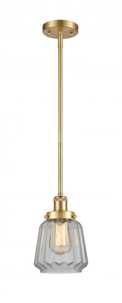 Chatham - 1 Light - 6 inch - Satin Gold - Mini Pendant