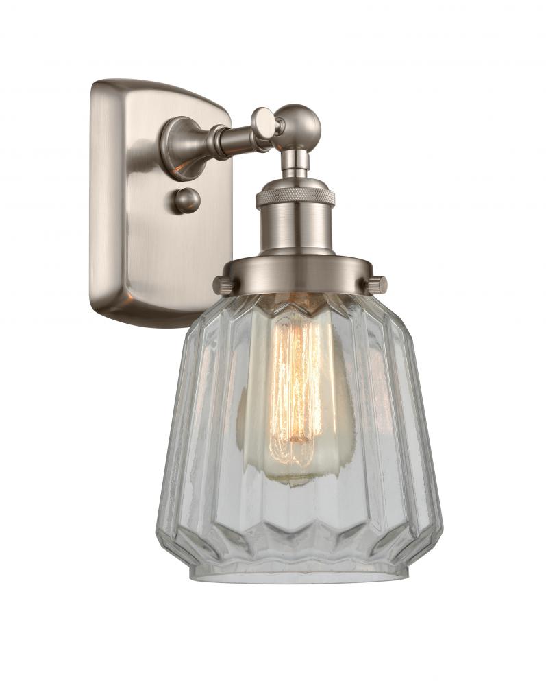Chatham - 1 Light - 6 inch - Brushed Satin Nickel - Sconce