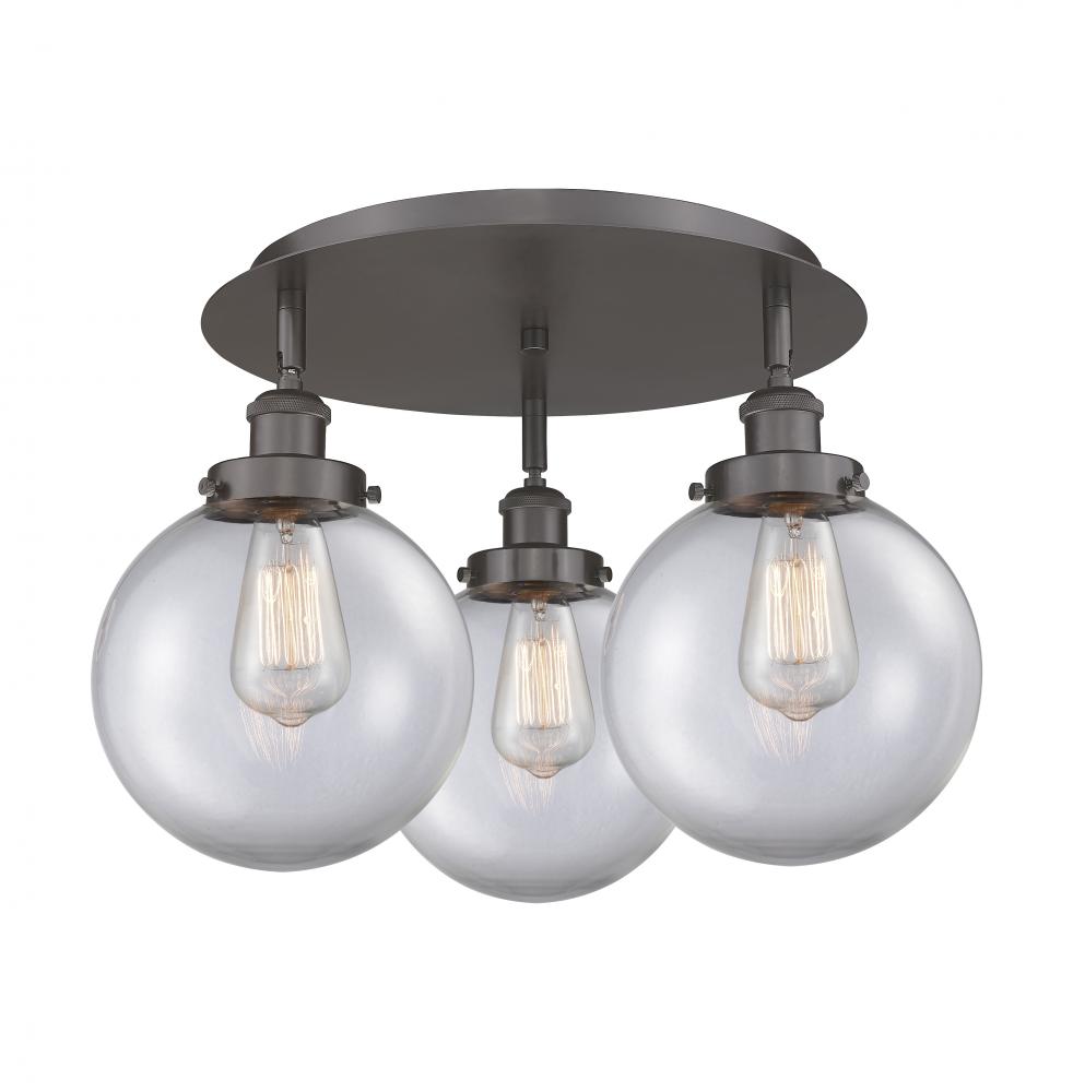 Whitney - 3 Light - 20 inch - Oil Rubbed Bronze - Semi-Flush Mount