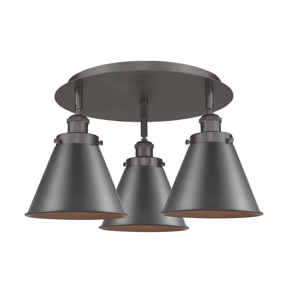 Appalachian - 3 Light - 20 inch - Oil Rubbed Bronze - Semi-Flush Mount