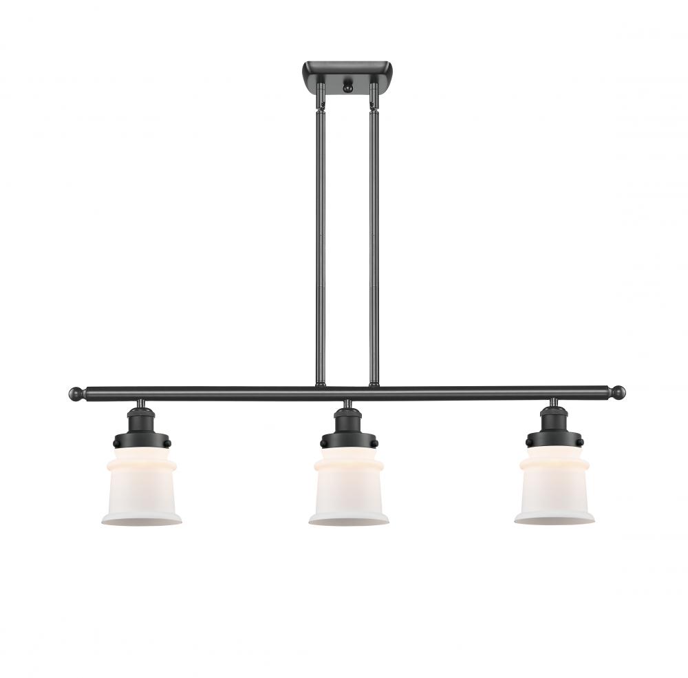 Canton - 3 Light - 36 inch - Matte Black - Stem Hung - Island Light