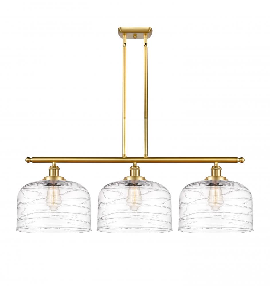 Bell - 3 Light - 36 inch - Satin Gold - Stem Hung - Island Light