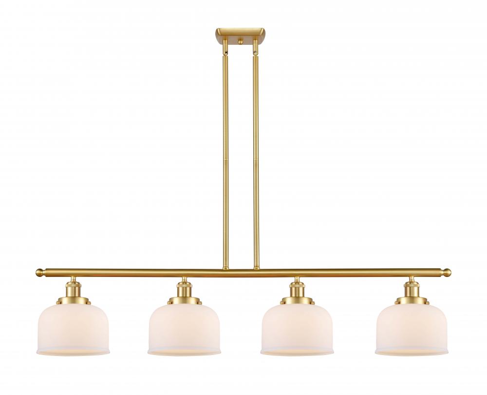 Bell - 4 Light - 48 inch - Satin Gold - Stem Hung - Island Light