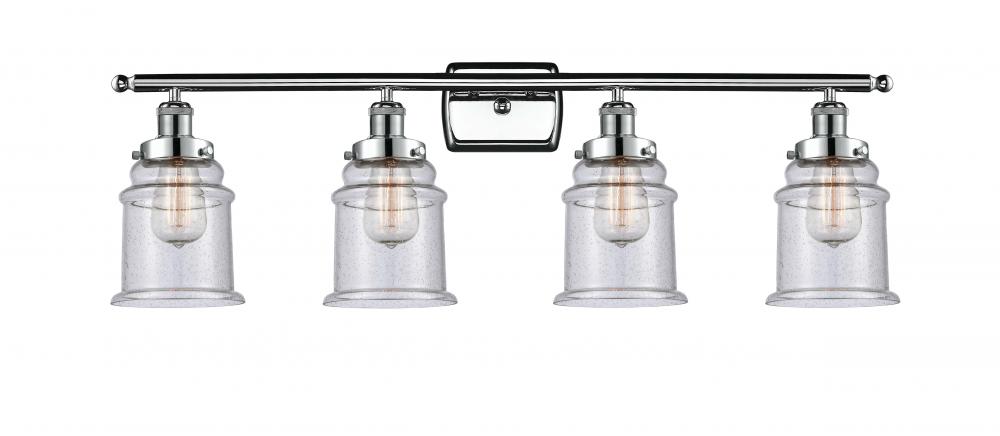 Canton - 4 Light - 36 inch - Polished Chrome - Bath Vanity Light