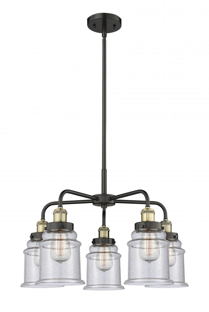 Whitney - 5 Light - 25 inch - Black Antique Brass - Chandelier