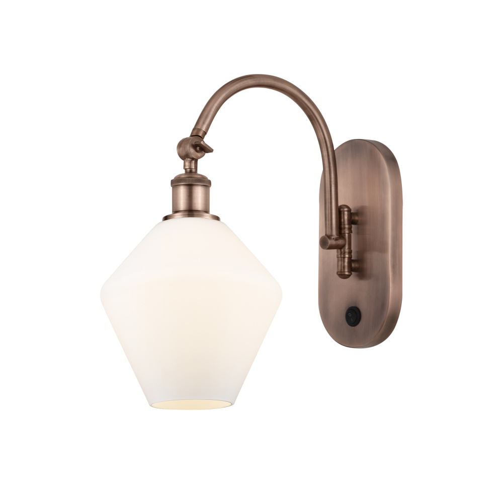 Cindyrella - 1 Light - 8 inch - Antique Copper - Adjustable - Sconce