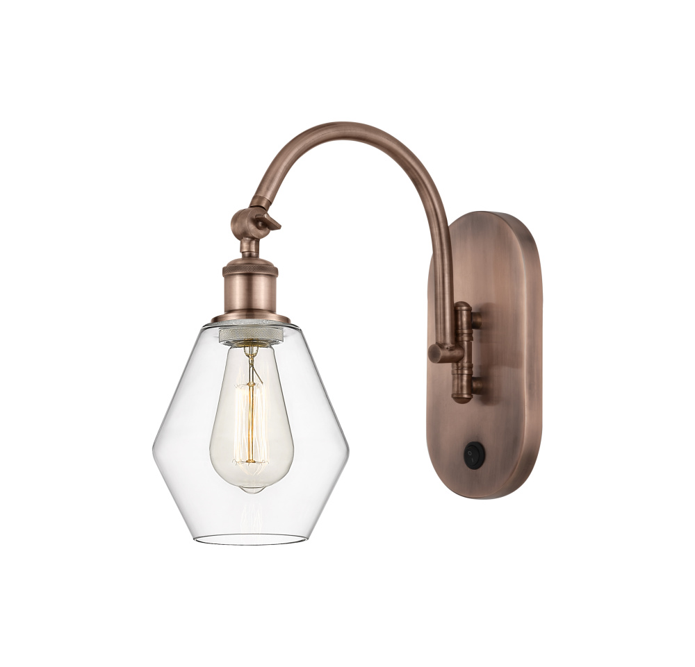 Cindyrella - 1 Light - 6 inch - Antique Copper - Adjustable - Sconce