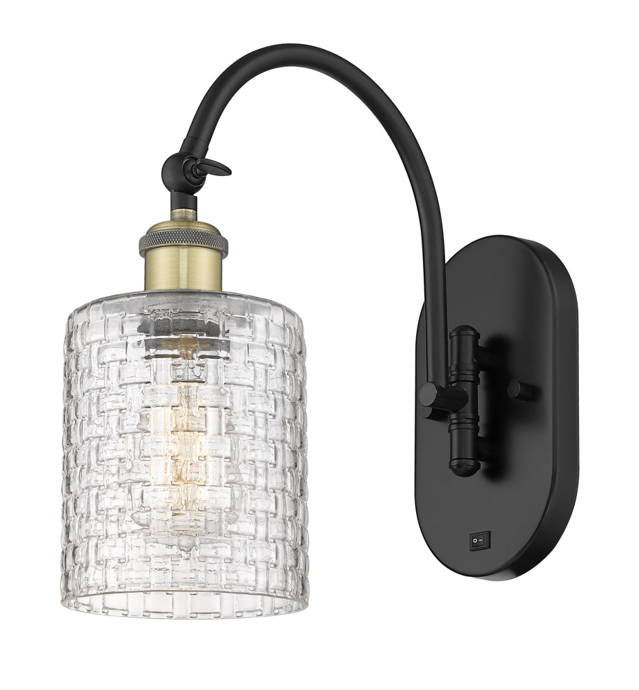 Cobbleskill - 1 Light - 5 inch - Black Antique Brass - Adjustable - Sconce