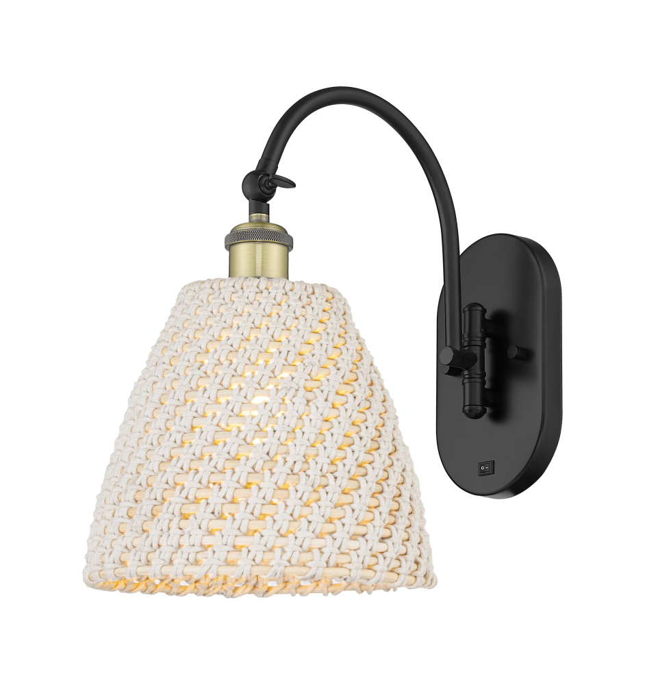 Bristol Natural - 1 Light - 9 inch - Black Antique Brass - Sconce