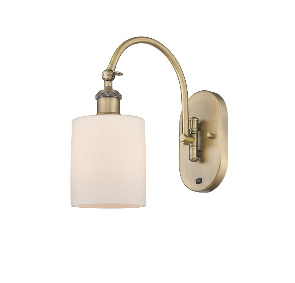 Cobbleskill - 1 Light - 5 inch - Brushed Brass - Adjustable - Sconce