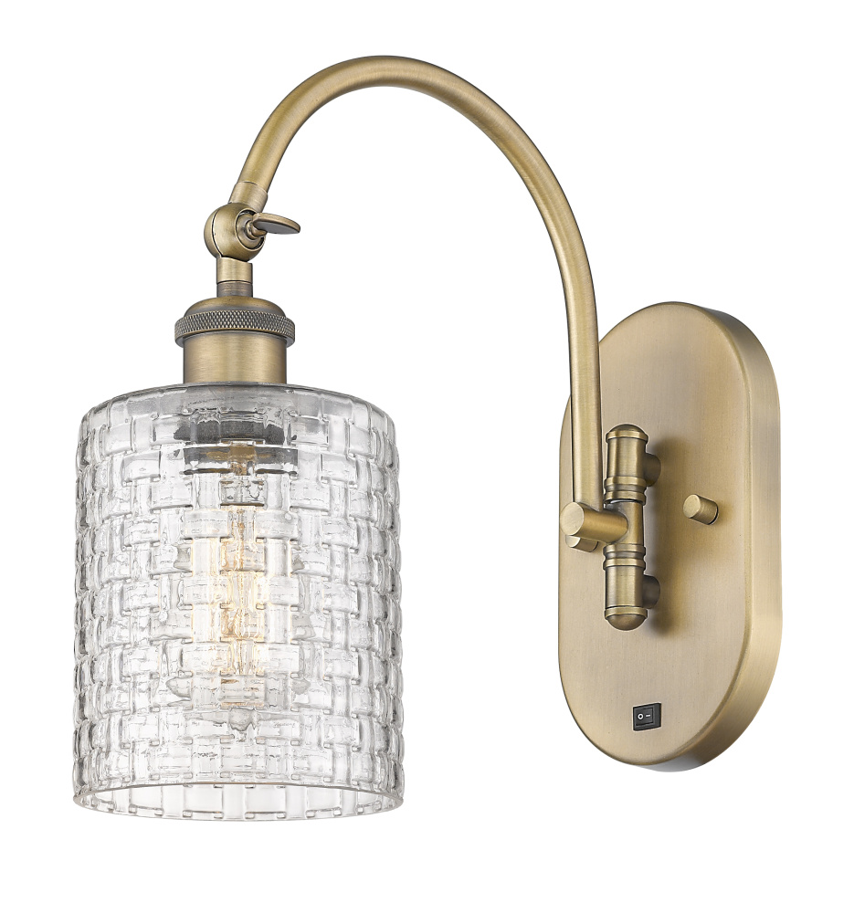 Cobbleskill - 1 Light - 5 inch - Brushed Brass - Adjustable - Sconce