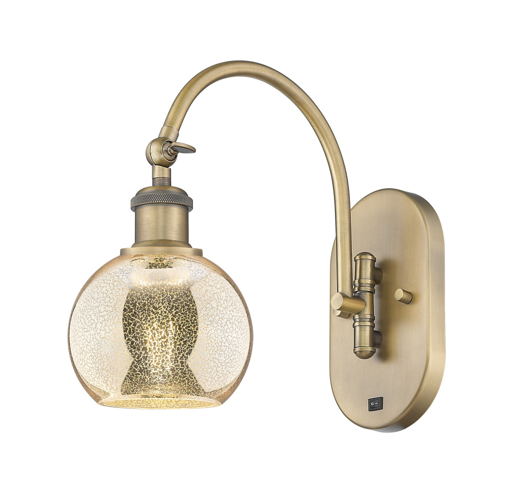 Athens - 1 Light - 6 inch - Brushed Brass - Sconce