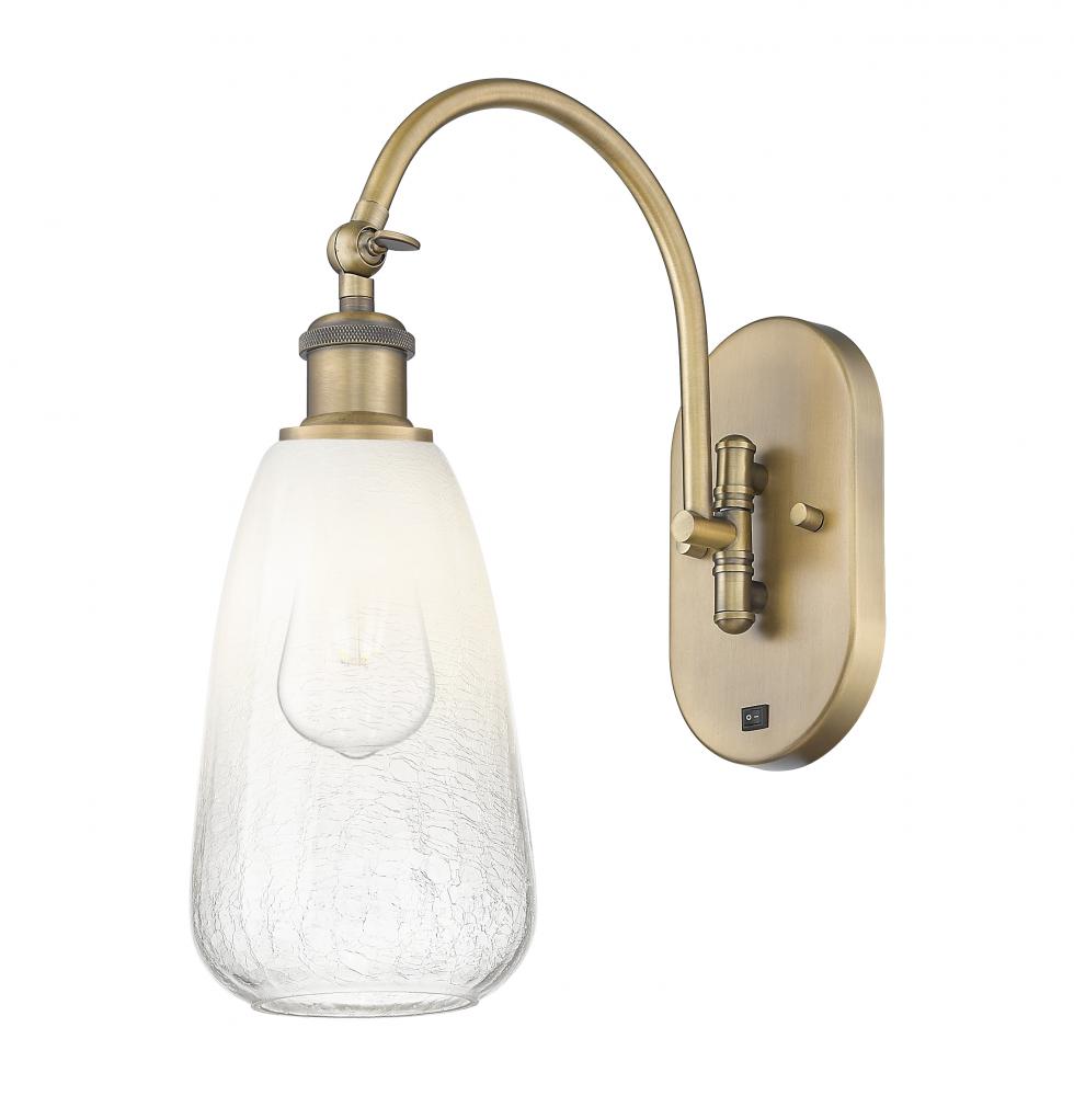 Brookhaven Almond - 1 Light - 6 inch - Brushed Brass - Sconce
