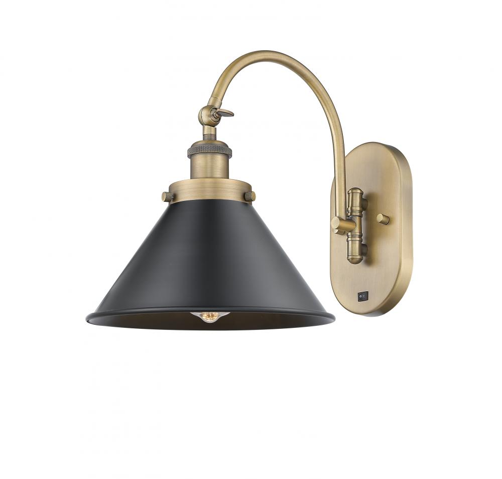 Briarcliff - 1 Light - 10 inch - Brushed Brass - Adjustable Swing Arm