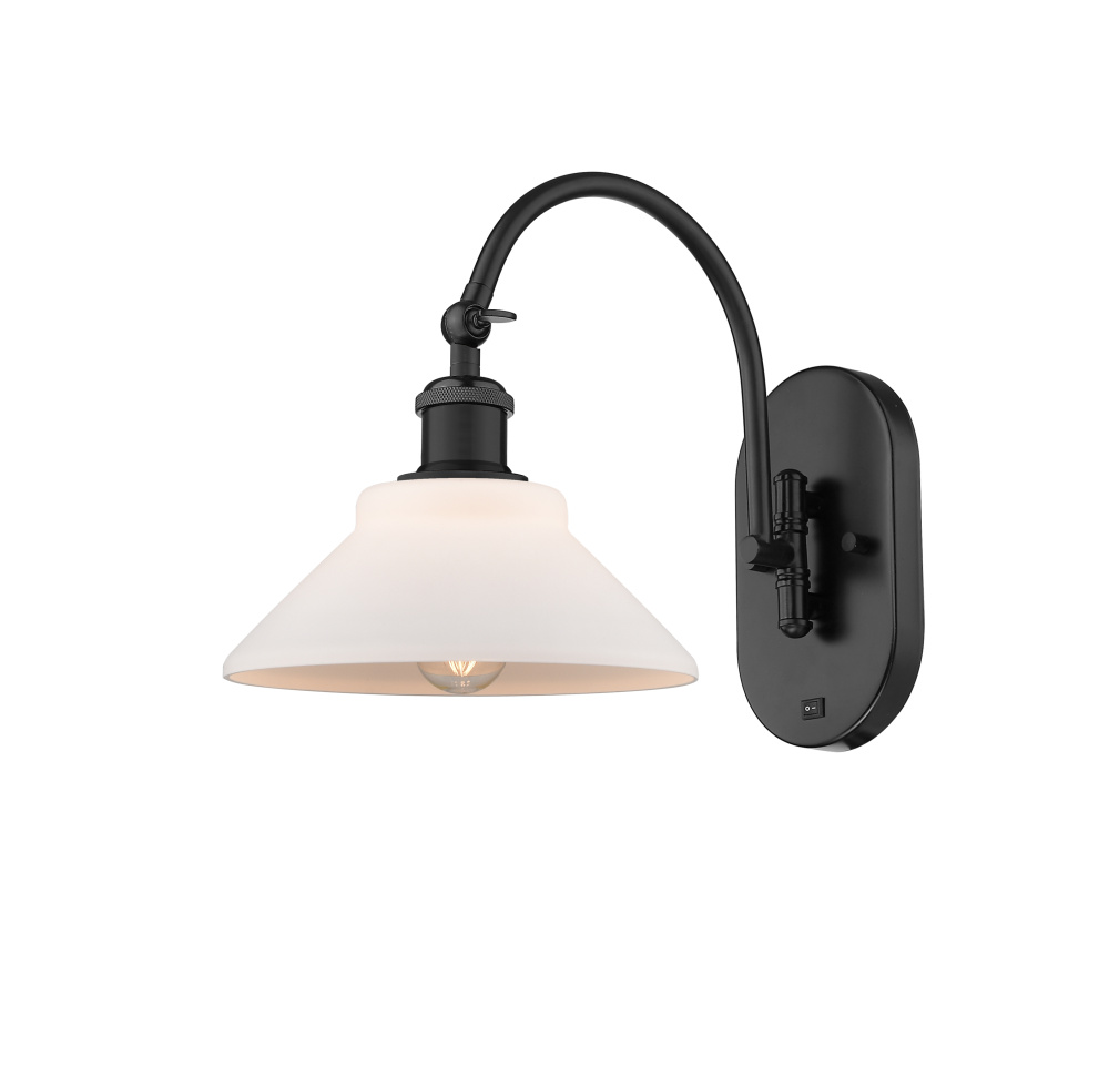 Orwell - 1 Light - 8 inch - Matte Black - Adjustable - Sconce