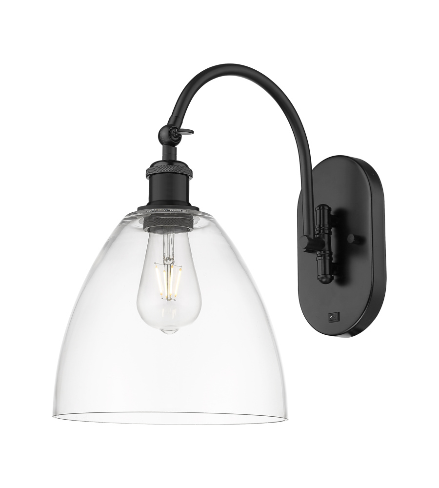 Bristol - 1 Light - 9 inch - Matte Black - Sconce