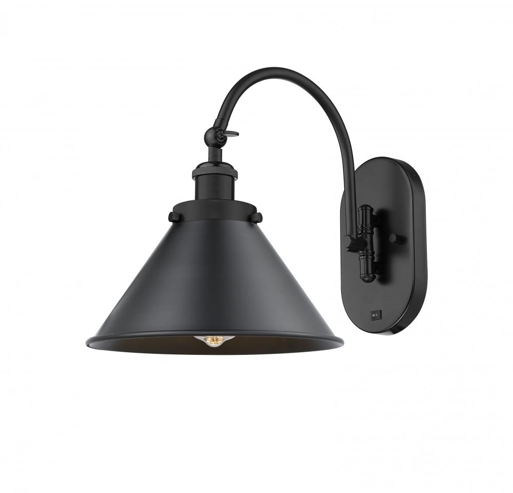 Briarcliff - 1 Light - 10 inch - Matte Black - Adjustable Swing Arm