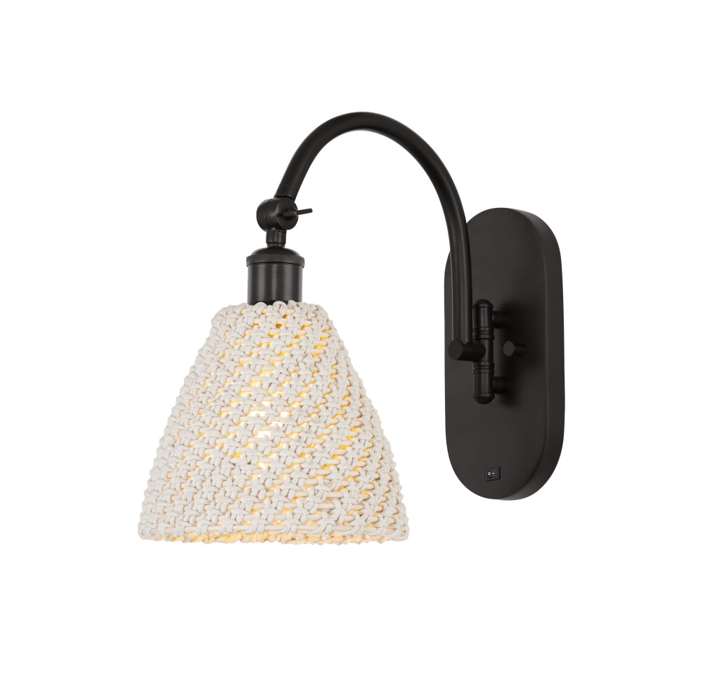 Bristol Natural - 1 Light - 8 inch - Oil Rubbed Bronze - Sconce