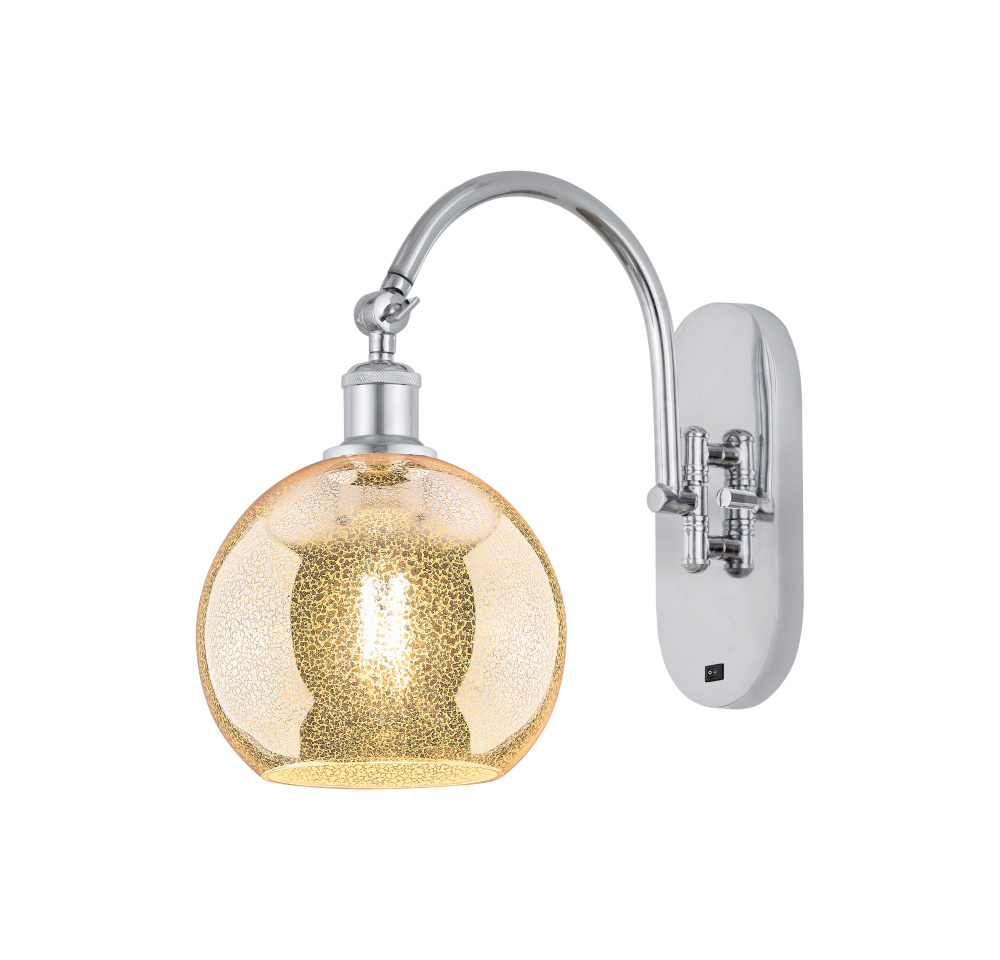 Athens - 1 Light - 12 inch - Polished Chrome - Adjustable - Sconce