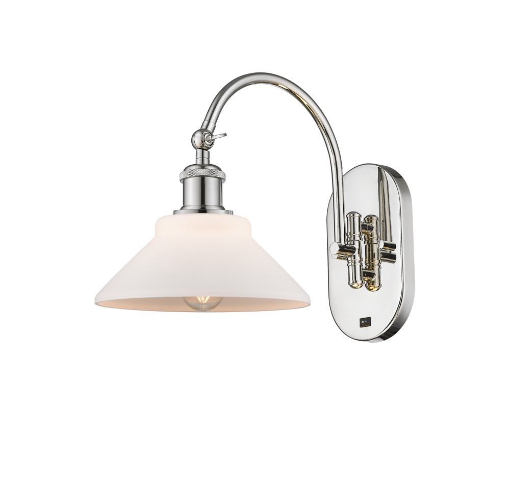 Orwell - 1 Light - 8 inch - Polished Nickel - Adjustable - Sconce