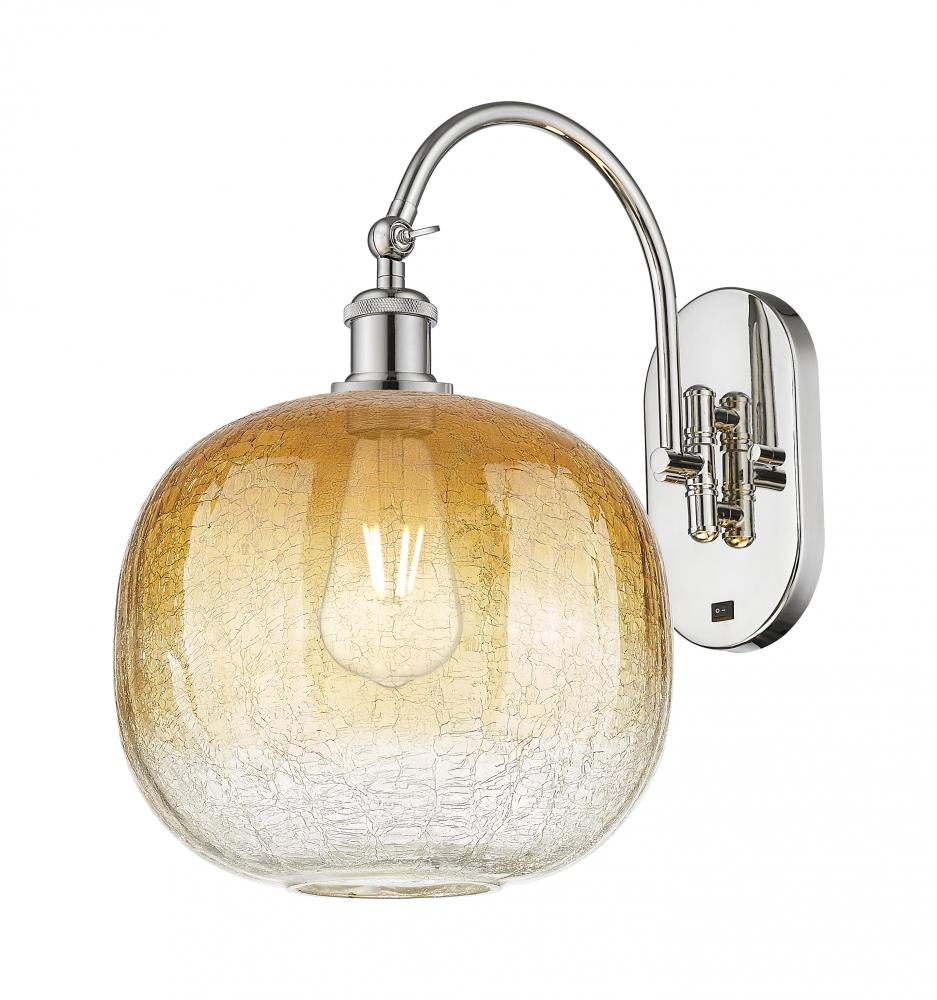 Brookhaven Sphere - 1 Light - 11 inch - Polished Nickel - Sconce