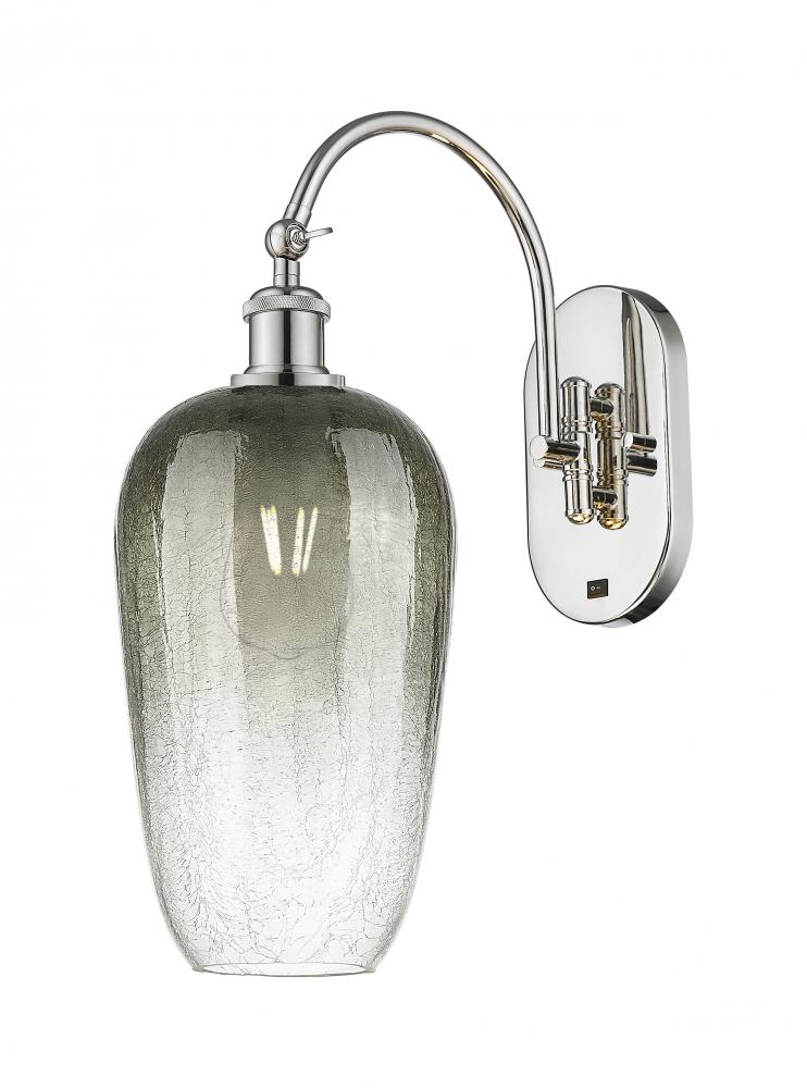 Brookhaven Flute - 1 Light - 7 inch - Polished Nickel - Sconce