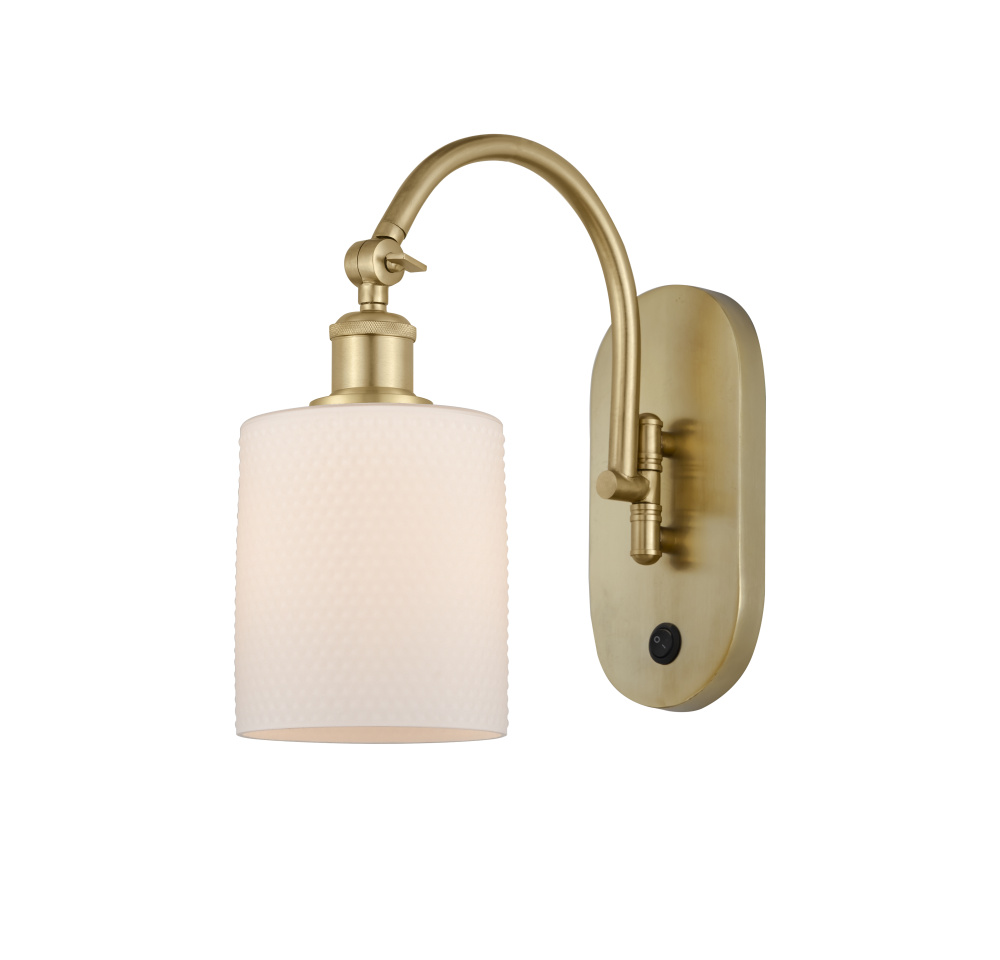 Cobbleskill - 1 Light - 5 inch - Satin Gold - Adjustable - Sconce