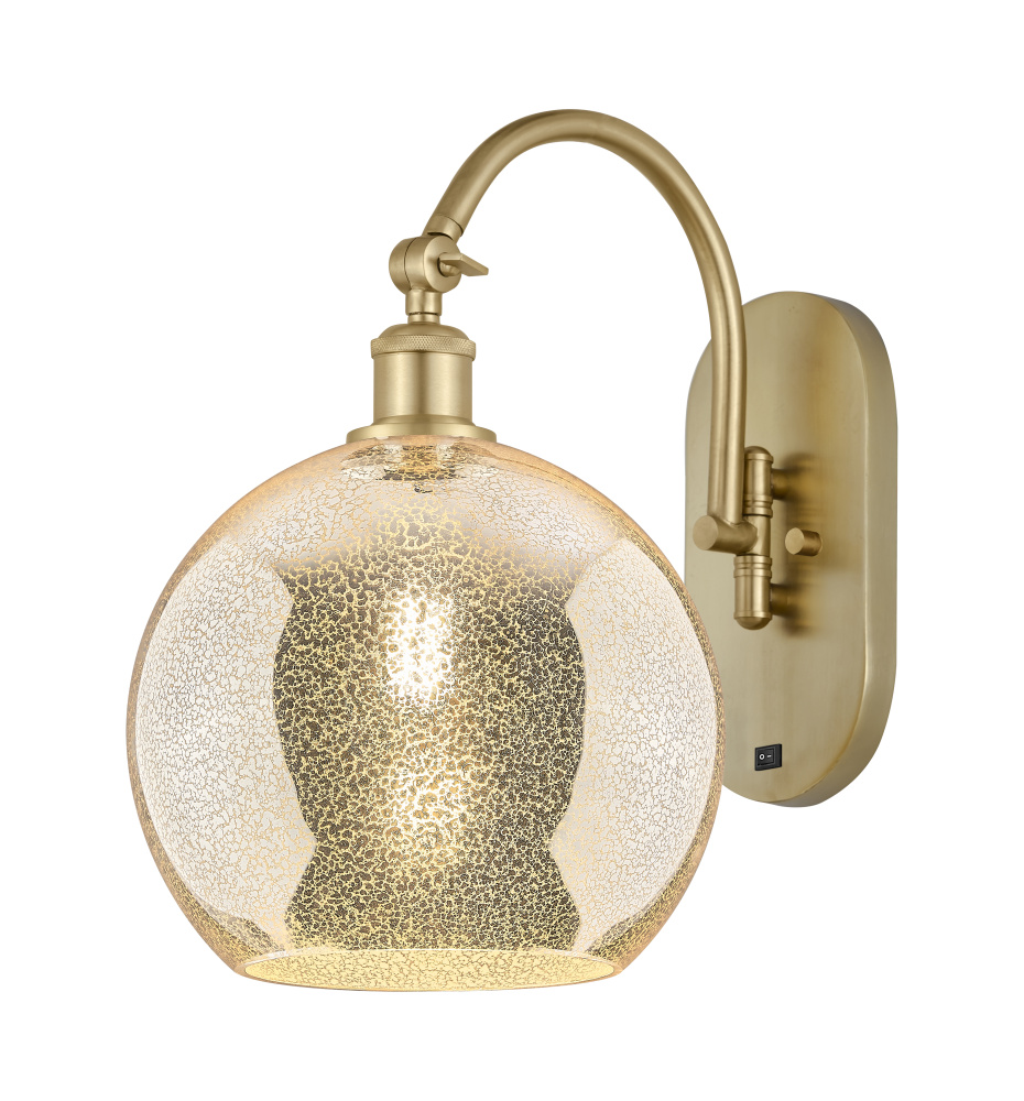 Athens - 1 Light - 10 inch - Satin Gold - Adjustable - Sconce