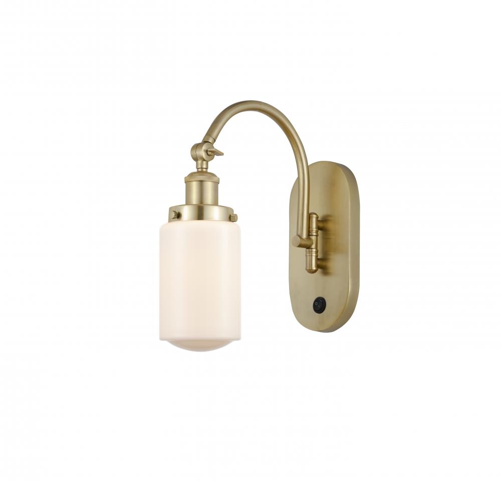 Dover - 1 Light - 5 inch - Satin Gold - Adjustable Swing Arm