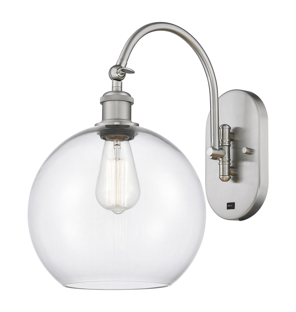 Athens - 1 Light - 10 inch - Brushed Satin Nickel - Adjustable - Sconce