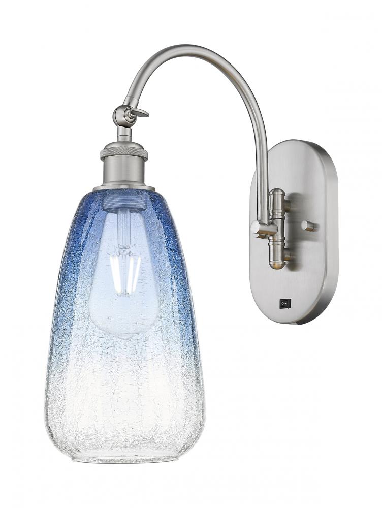 Brookhaven Almond - 1 Light - 6 inch - Brushed Satin Nickel - Sconce