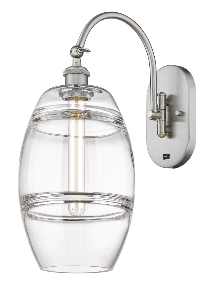 Vaz - 1 Light - 8 inch - Brushed Satin Nickel - Adjustable - Sconce