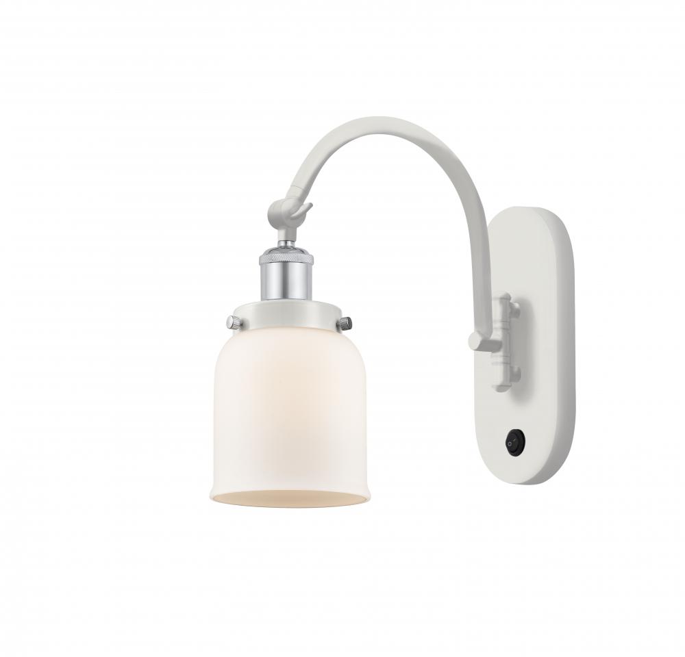 Bell - 1 Light - 5 inch - White Polished Chrome - Adjustable Swing Arm