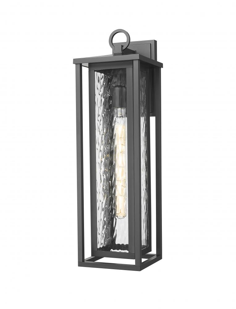 Ashland - 1 Light - 8 inch - Matte Black - Coastal Outdoor Sconce