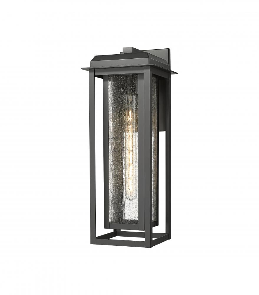 Mansfield - 1 Light - 8 inch - Matte Black - Coastal Outdoor Sconce