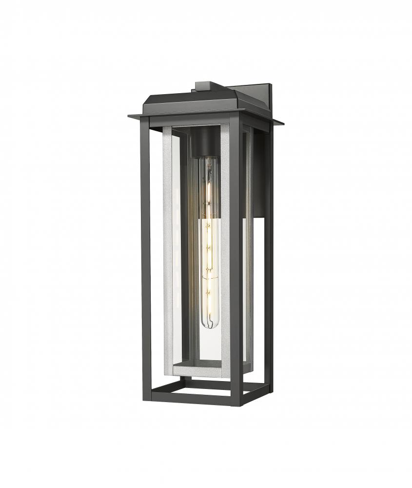 Mansfield - 1 Light - 8 inch - Black - Coastal Outdoor Sconce