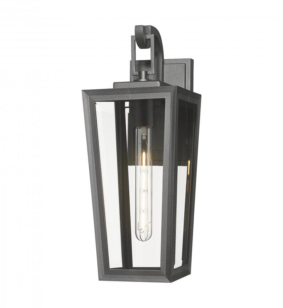 Madison - 1 Light - 8 inch - Matte Black - Coastal Outdoor Sconce