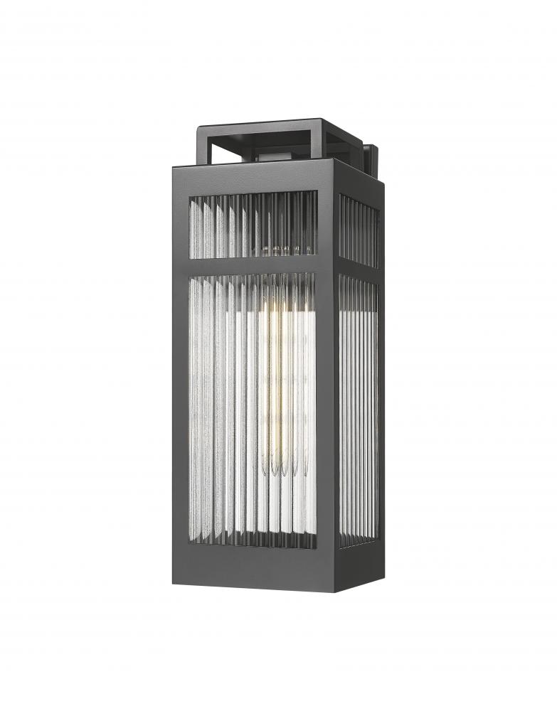 Ridgeway - 1 Light - 6 inch - Matte Black - Coastal Outdoor Sconce