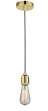 Innovations Lighting 100GD-10BW-2GD - Winchester - 1 Light - 2 inch - Gold - Cord hung - Mini Pendant