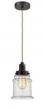 Innovations Lighting 100OB-10RE-0H-OB-G184 - Whitney - 1 Light - 8 inch - Oil Rubbed Bronze - Cord hung - Mini Pendant